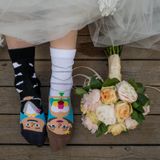 Veselé ponožky - NEVESTA A ŽENÍCH